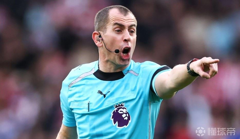 英超第27轮裁判：班克斯执法北伦敦德比，布拉马尔吹曼城纽卡