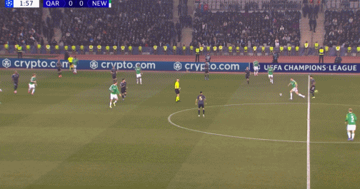 欧冠-纽卡客场6-1大胜卡拉巴赫 戈登半场大四喜