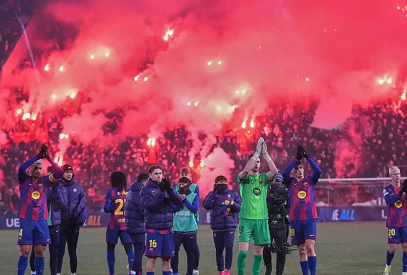 欧足联启动纪律程序，巴萨与对手合计被罚7.05万欧元