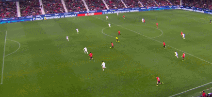 第90分钟，劳尔-加西亚冷静扣过防守推射破门，皇马1-2！