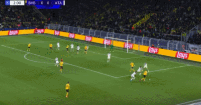 半场战报：多特2-0亚特兰大，吉拉西传射，拜尔破门