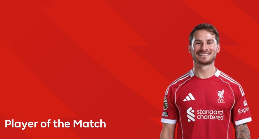 绝杀制胜，麦卡利斯特当选利物浦客战诺丁汉森林全场最佳