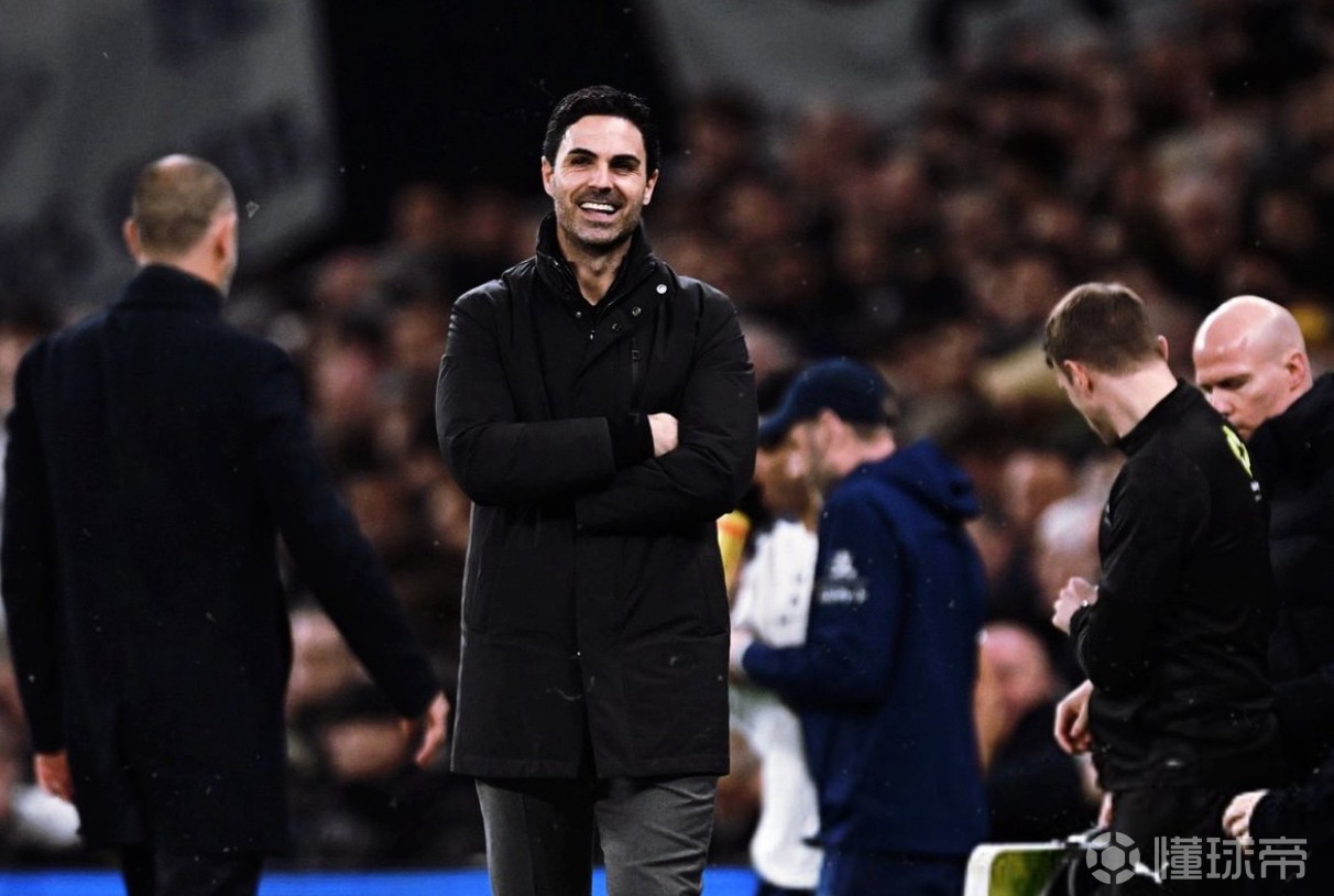 超穆帅、温格，伦敦德比出战至少20场的教练中阿尔特塔胜率第1