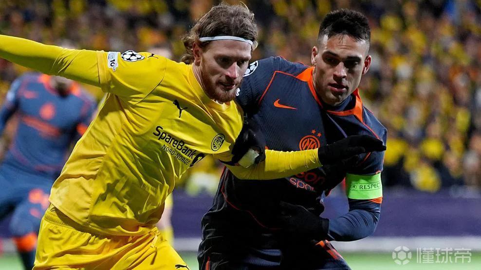 国米近7次两回合欧冠淘汰赛6次晋级，主场交锋7战5胜2平