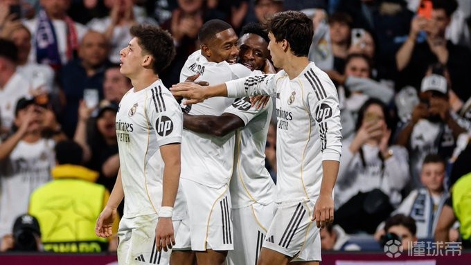 皇马连续23个赛季晋级欧冠1/8决赛，为同期唯一一队
