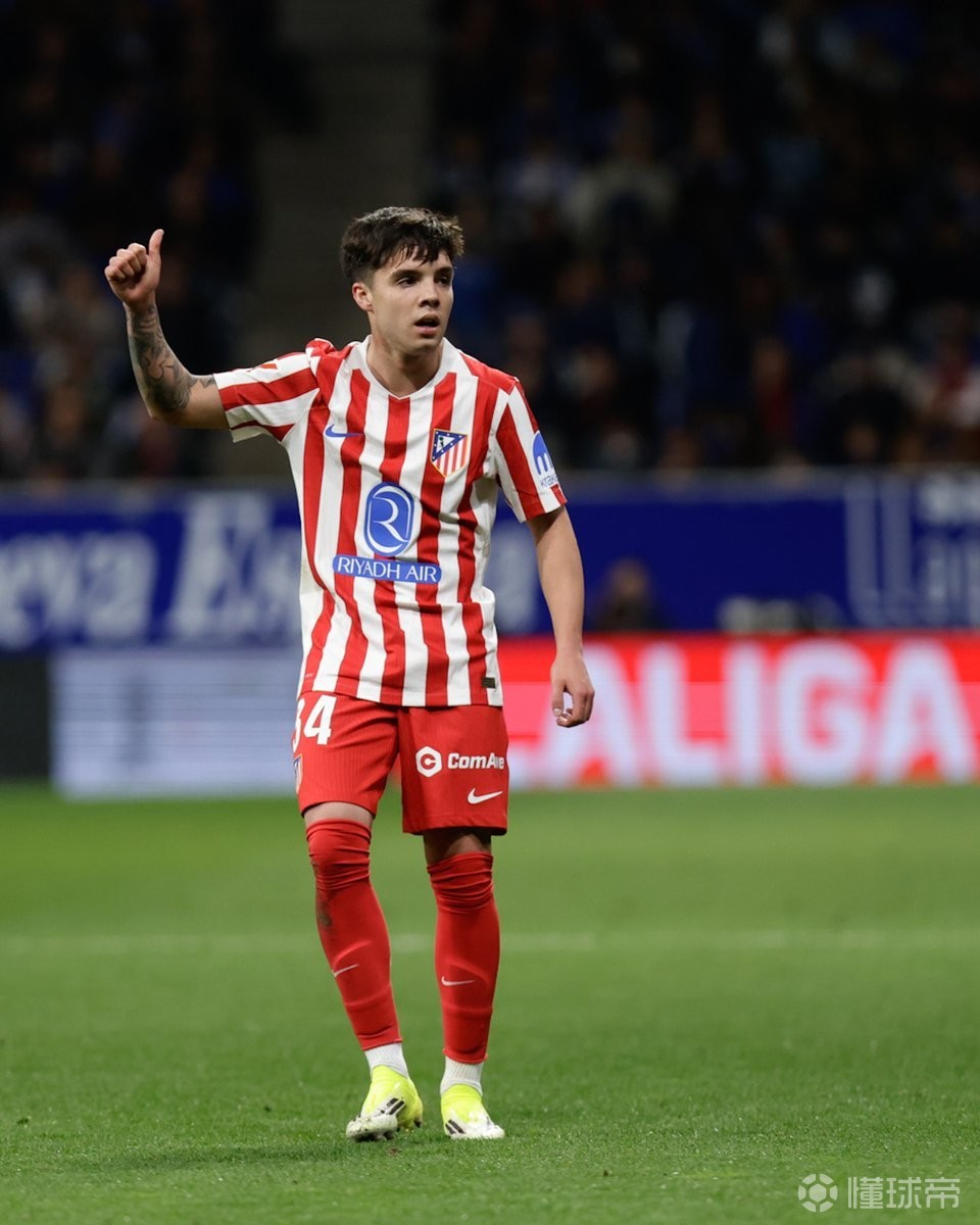 首发出战西甲，21岁后卫胡利奥-迪亚斯上演马竞一线队首秀