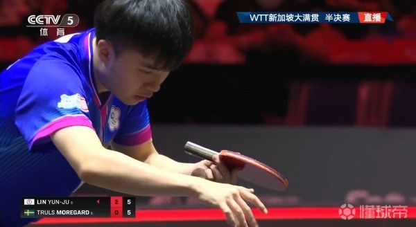 林昀儒4-2战胜莫雷加德，晋级新加坡大满贯男单决赛