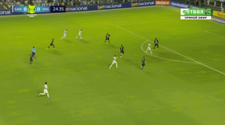 半场战报：桑托斯1-1瓦斯科达伽玛，内马尔破门