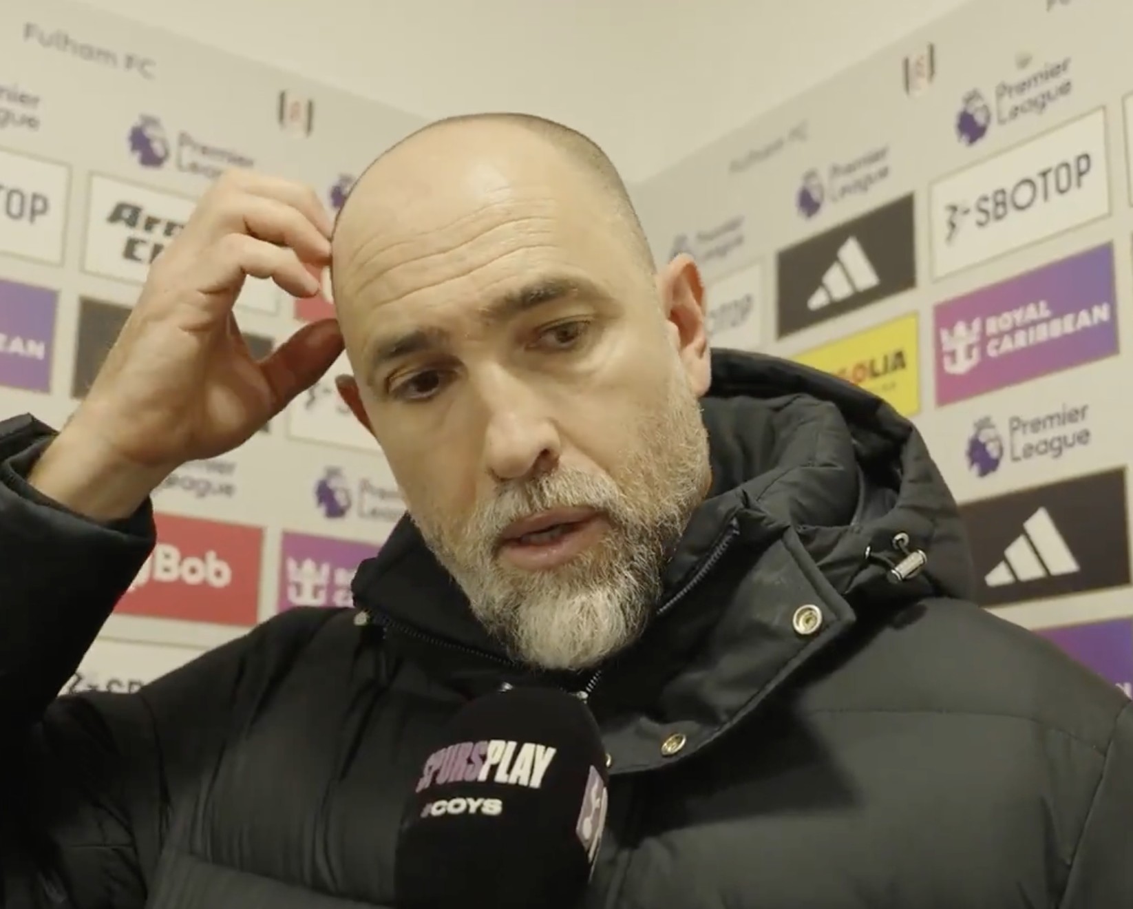 图多尔：第一球算有效是裁判犯错了；斯彭斯脚底有伤