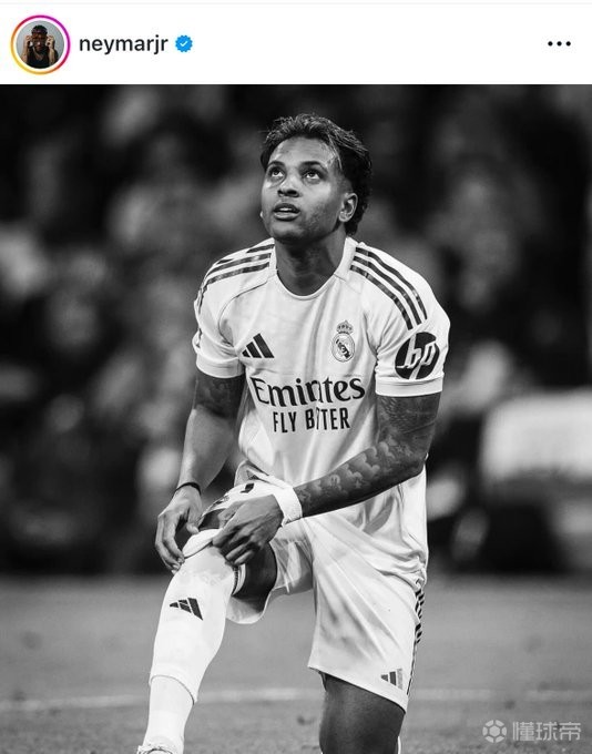 内马尔鼓励罗德里戈：坚强点小兄弟，我相信你一定会强势归来