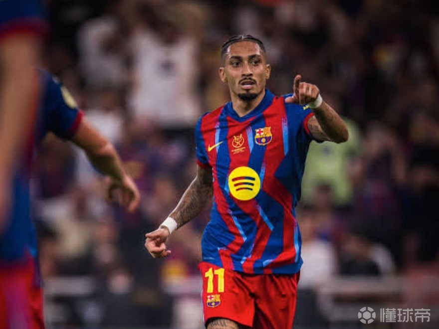 点射破门，拉菲尼亚近10次对阵马竞直接参与8粒进球