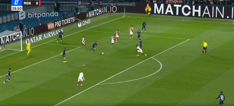 法甲-巴黎1-3摩纳哥遭联赛主场首败 巴尔科拉破门