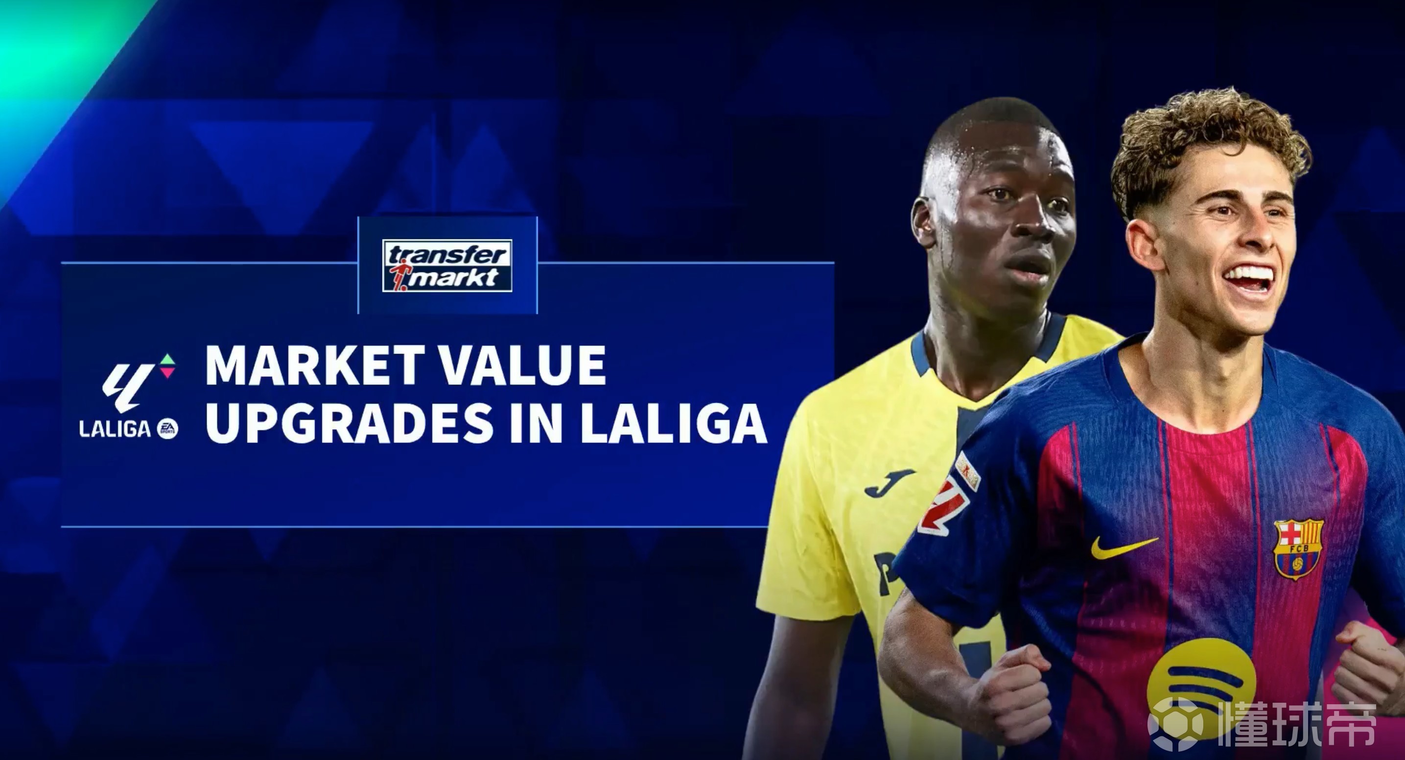 西甲身价涨幅前10：费尔明第1，贝尔纳尔、皮塔奇、佩德里上榜