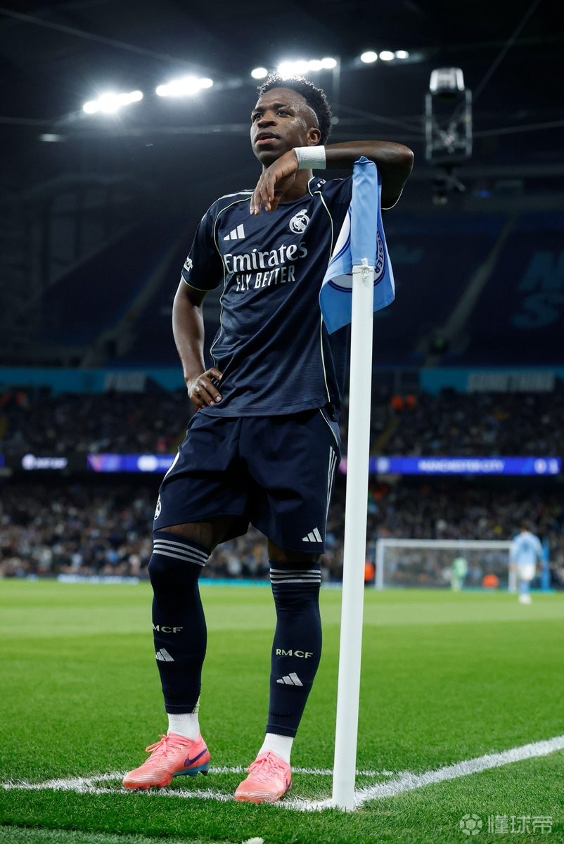 3球4助，曼城是维尼修斯欧冠生涯参与进球并列最多的对手