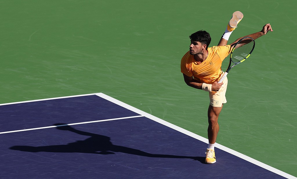 印第安维尔斯大师赛1/4决赛：阿尔卡拉斯2-0诺里，半决赛将战梅总